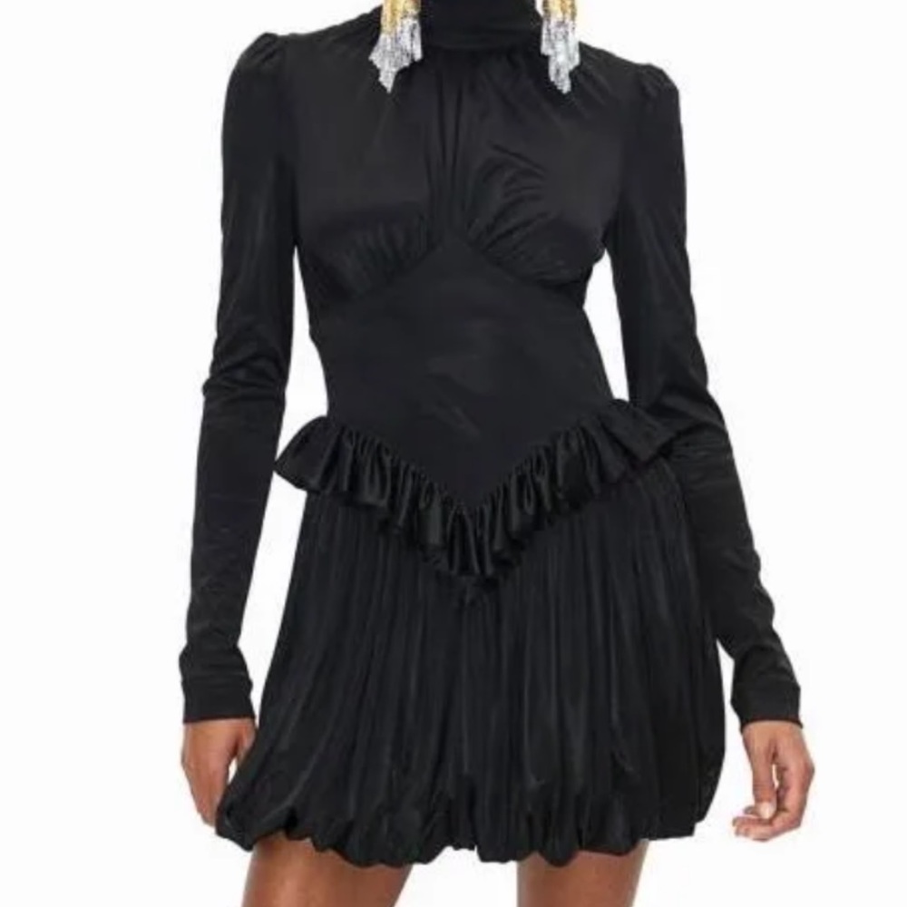 Paco Rabanne x H&M collaboration black dress, size S